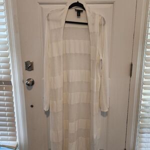 Lane Bryant Cream Cardigan
